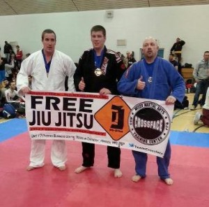 Heavyweight Lee taking home the Gold Medal for the Crawley Martial Arts Academy
