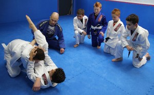 Learning a new technique under instructor Keith McKenzie