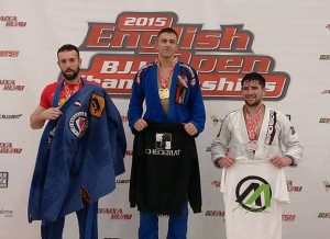 George Kolarov winning gold at the English Open in Dartford