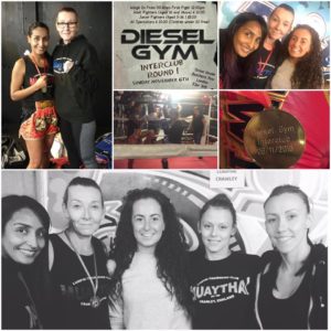 The Lumpini Ladies at a Muay Thai Interclub in London